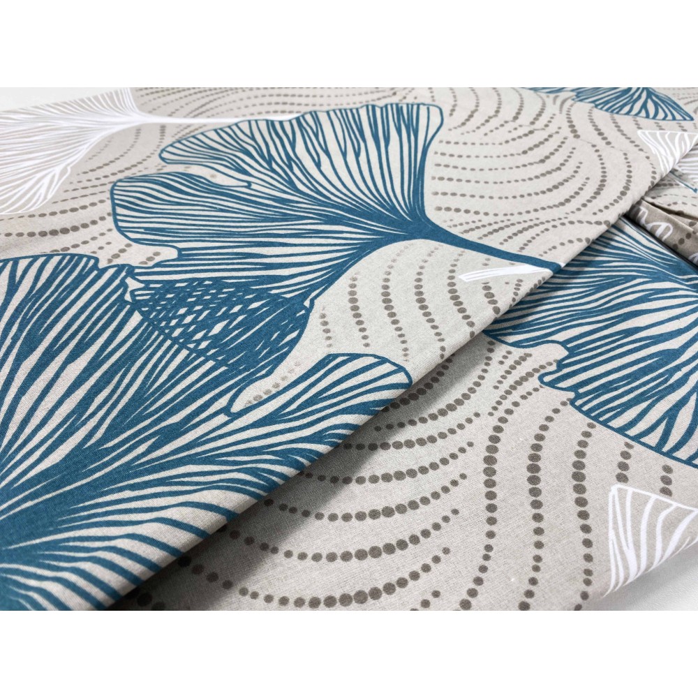 Drap d’hiver COMPLET polaire en flanelle anti-boulochage Pétales verts en pur coton