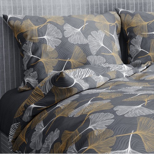 SET Winterlaken Fleece aus Anti-Pilling-FLANELL Goldene Blütenblätter aus reiner Baumwolle