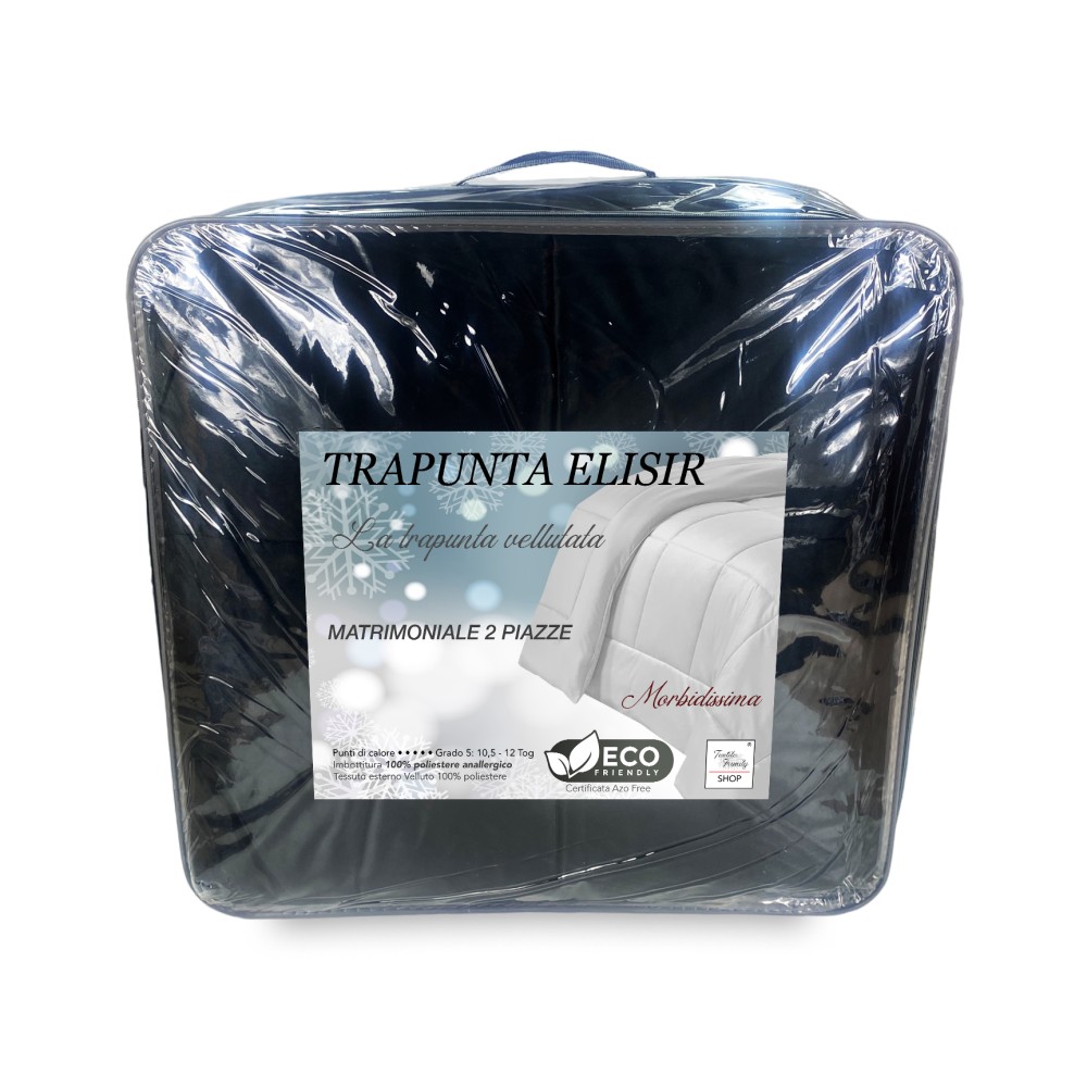 EDREDÓN Nórdico de suave terciopelo NEGRO con efecto pluma 2 cuadrados doble ELISIR