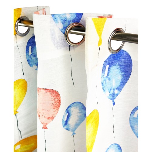 TENDA Cameretta Moderna PALLONCINI cm. 140X290 confezionata