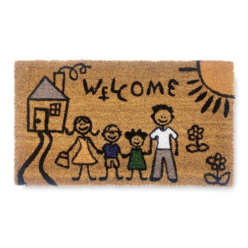 TAPIS Paillasson en noix de coco naturelle La Allegra Famiglia