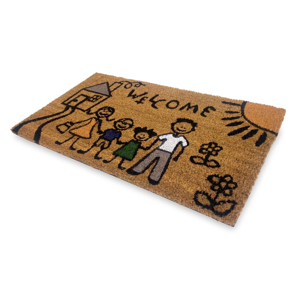 TAPIS Paillasson en noix de coco naturelle La Allegra Famiglia