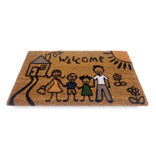 TAPIS Paillasson en noix de coco naturelle La Allegra Famiglia