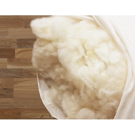 coussin de lit en pure laine fabriqué en Italie