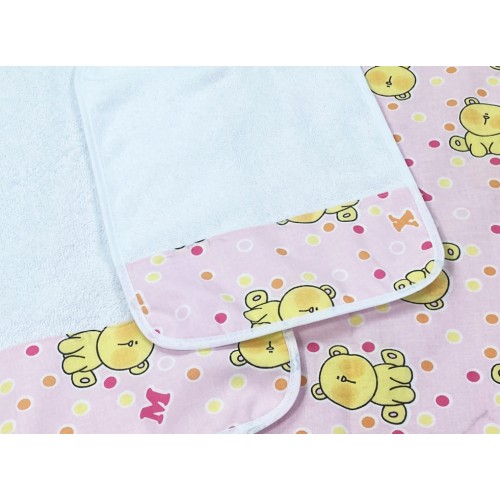 KINDERGARTEN SET Pierino Tris SACK und Handtuch und Lätzchenzeichnung TEDDYBÄR