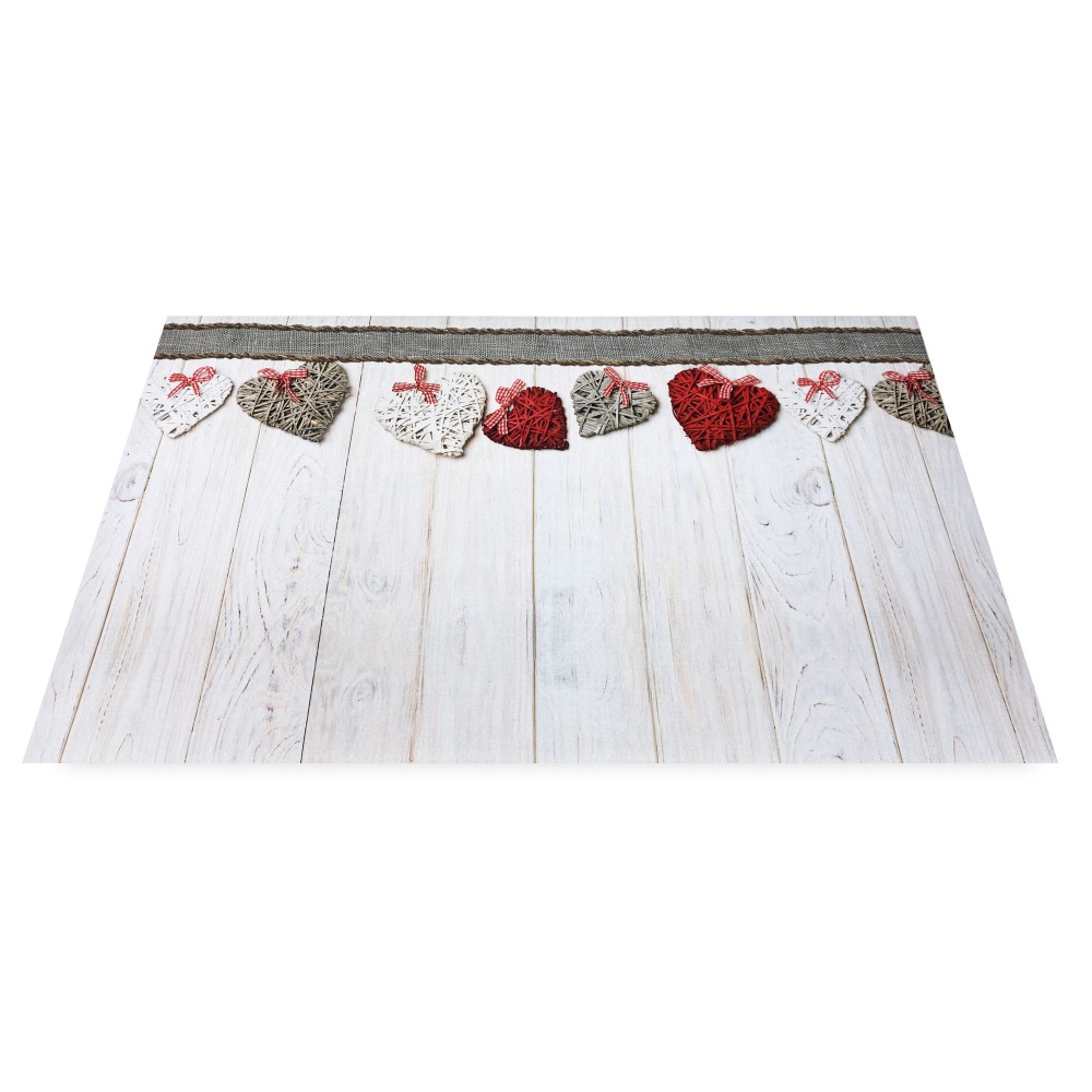 TAPIS de Coureur de CUISINE tapis de Coureur de non-Glissement CŒUR MINABLE fabriqué en Italie