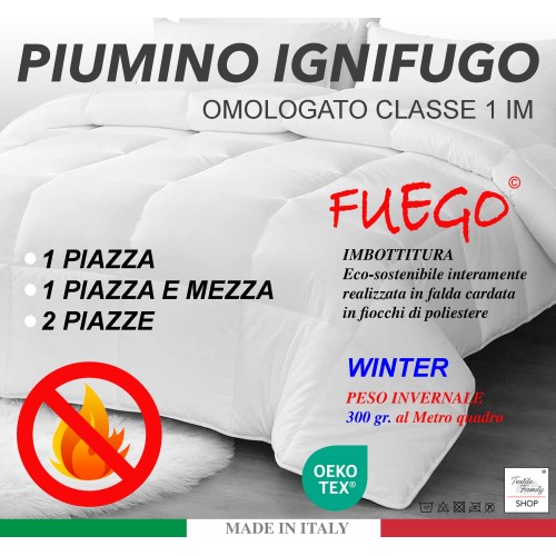 Plumífero IGNÍFUGO INVERNAL SINTÉTICO Ignífugo Made in Italy HOMOLOGADO
