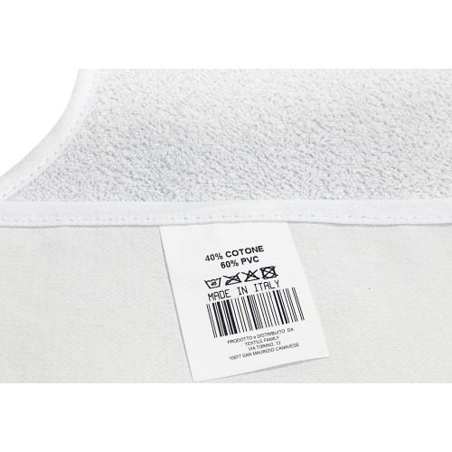 SET Babero Blanco para ADULTO Mordaza impermeable REMO © con cordones antimanchas