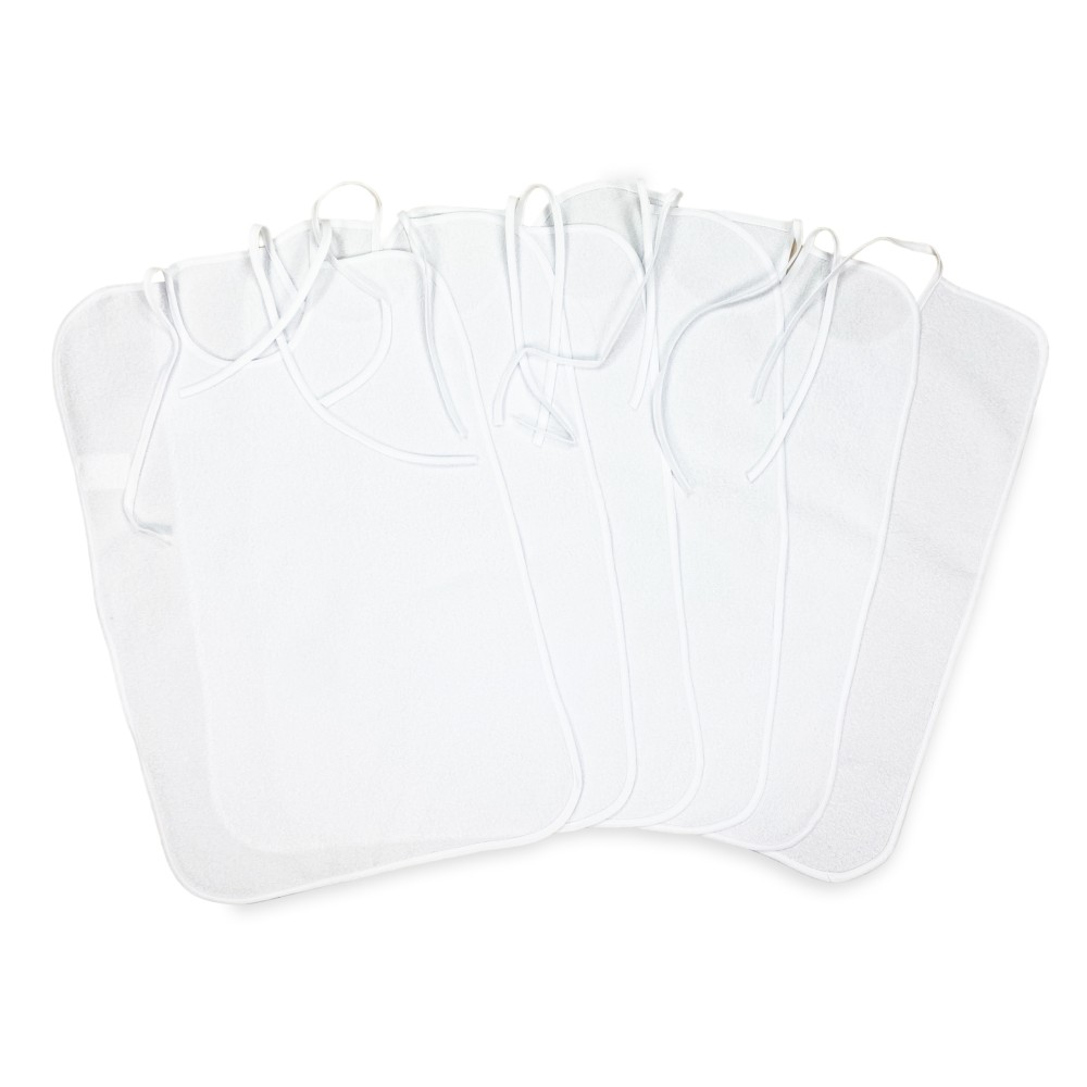 SET Bâillon blanc pour ADULTE Bâillon REMO © imperméable avec lacets résistants aux taches