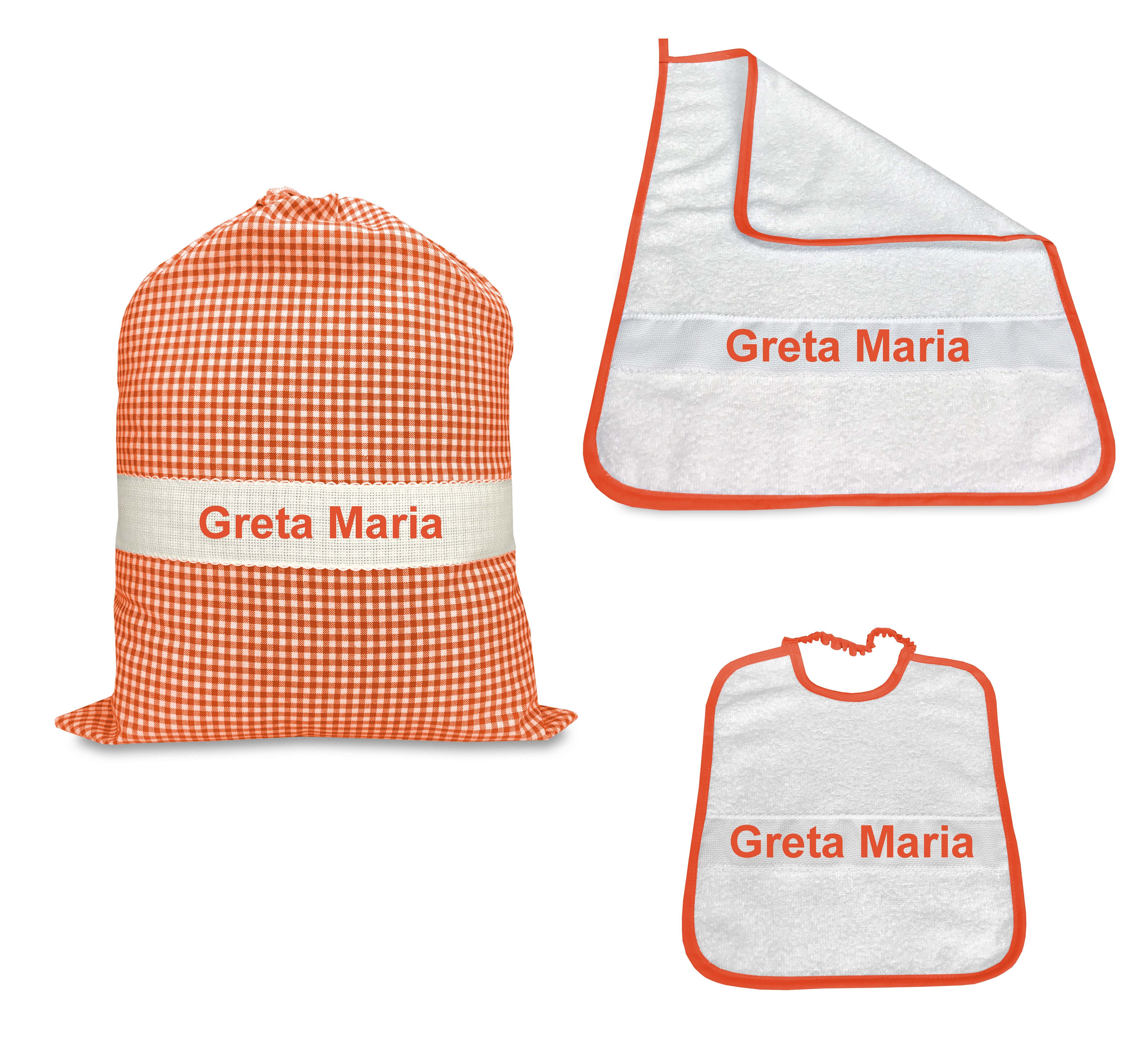 Corredo Nido Per Bambini Set Asilo Pezzi In Cotone Sacchetto