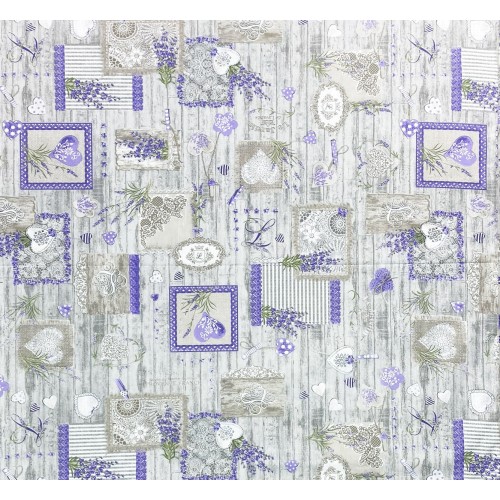 HOUSSE PLACAGE LAVANDE PROVENÇAL CHÉRIE en pur coton fabriqué en Italie