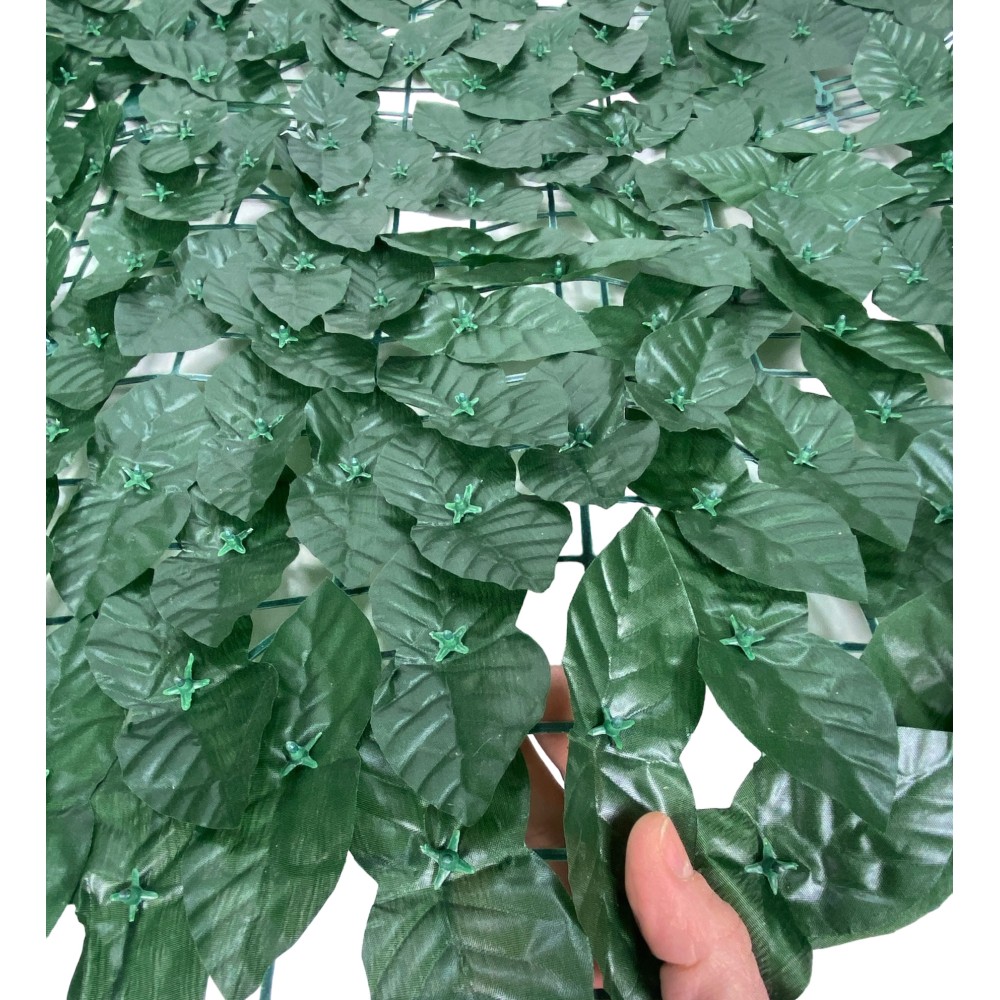 Privacidad Seto LEAF Hojas artificiales de imitación para paredes y balcones Desglose de privacidad ornamental
