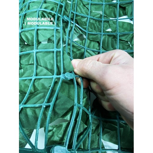 HEDGE Privacy LEAF Exploit artificiel avec des feuilles pour murs et balcons Brise-vue ornemental