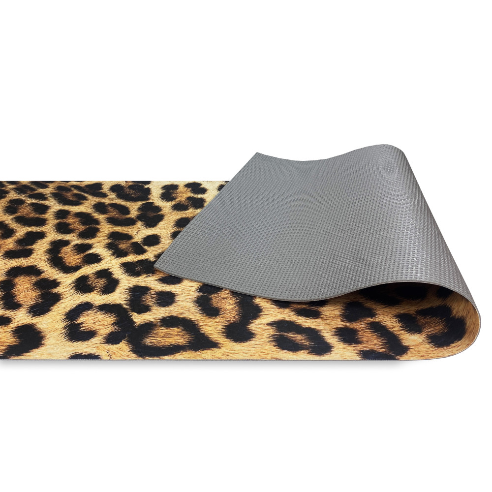 RUG Küchenläufer Rutschfester Leopard gefleckter Läufer Made in Italy