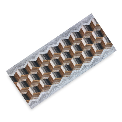 TAPIS Kitchen Runner Passatoia Géométrique Anti-Slip Made in Italy