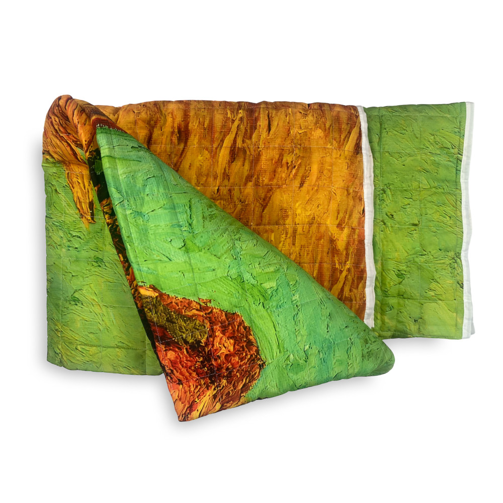 Couvre-lit matelassé Van Gogh Paintings VASE Tournesols Double