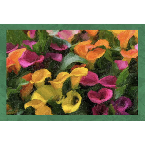 SET 6 PEZZI Strofinaccio QUADRI D'AUTORE in puro cotone stampato in ALTA definizione misura MAXI