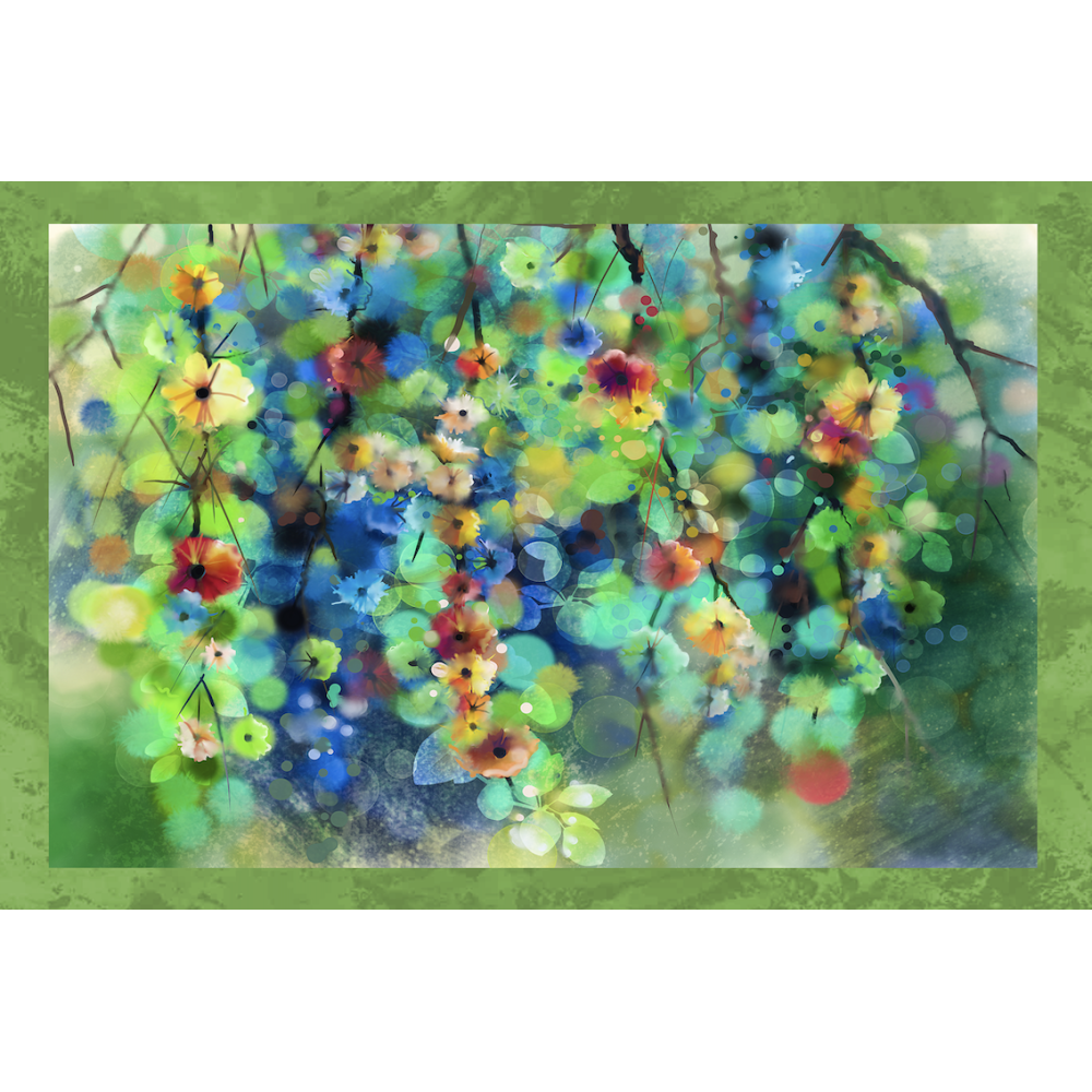 LOT DE 6 torchons PEINTS EN PUR COTON IMPRIMÉ EN HAUTE DÉFINITION MAXI