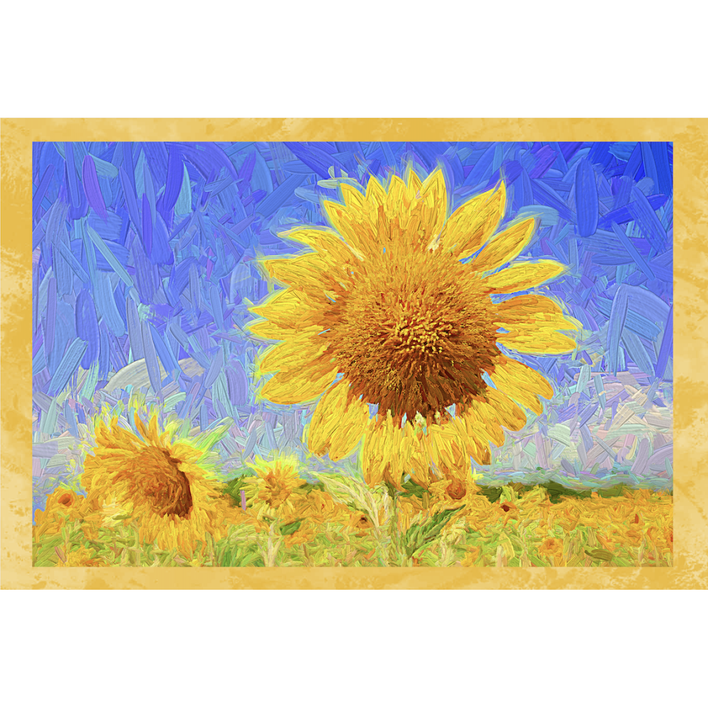 SET 6 PEZZI Strofinaccio QUADRI D'AUTORE in puro cotone stampato in ALTA definizione misura MAXI