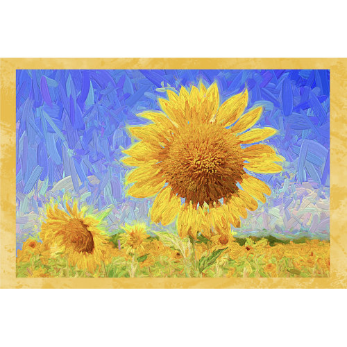 LOT DE 6 torchons PEINTS EN PUR COTON IMPRIMÉ EN HAUTE DÉFINITION MAXI