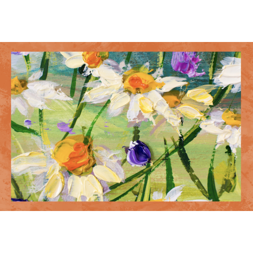 SET 6 PIECES Tea towel QUADRI D'AUTORE in pure cotton printed in HIGH definition size MAXI