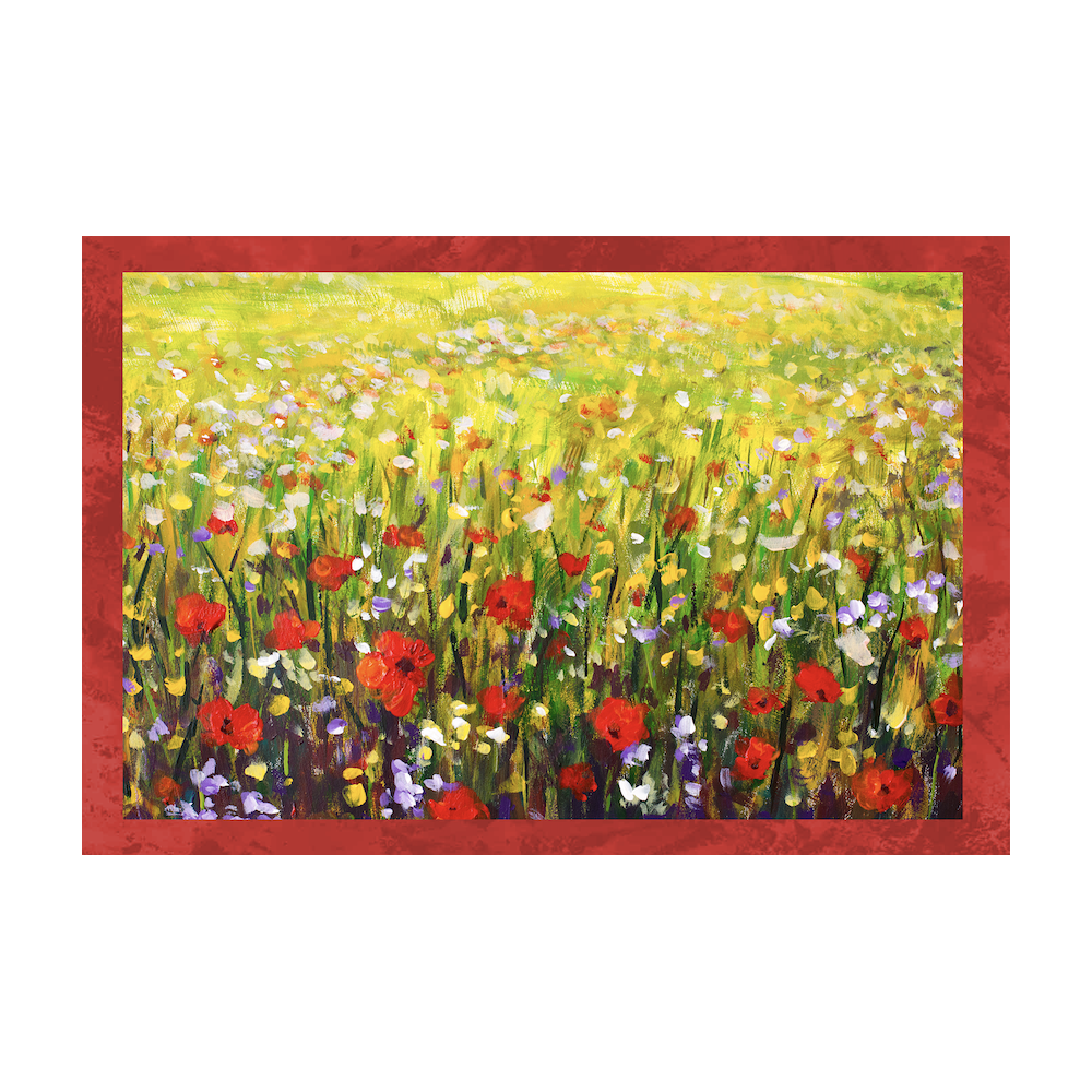 SET 6 PIECES Tea towel QUADRI D'AUTORE in pure cotton printed in HIGH definition size MAXI