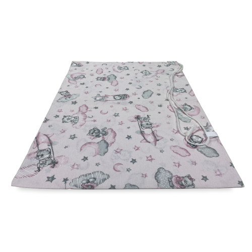 BOLSA GUARDERÍA PIERINO tamaño LARGE MAXI cm. 45x60 Dibujo Gatito