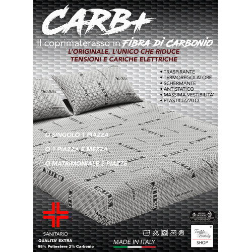 CARB PLUS Matratzenbezug aus CARBONFASER Antistatisch