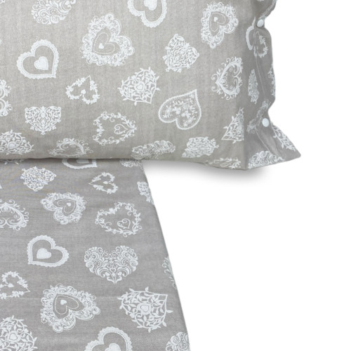 Housse de couette tyrolienne dis. MIROS WHITE Mountain Heart AVEC TAIE D’OREILLER MRSBCO Meubles