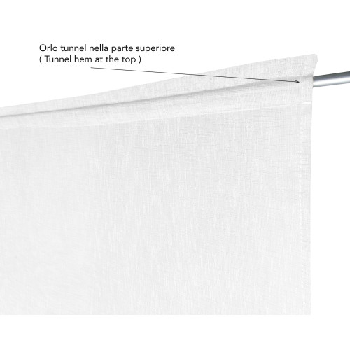 PAR DE CORTINA SISSI MODERN GLASS cm 70 de ancho Cordón ajustable GRIS