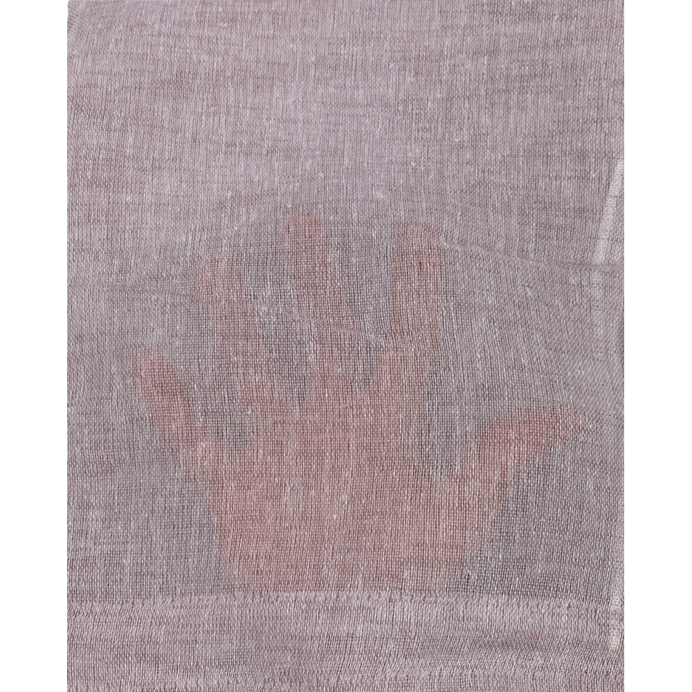 PAIR OF MODERN GLASS SISSI curtain cm 70 wide Adjustable with PINK Cord