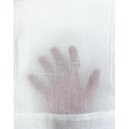 PAIRE DE RIDEAUX SISSI MODERN GLASS de 70 cm de large Ajustable avec cordon BLANC