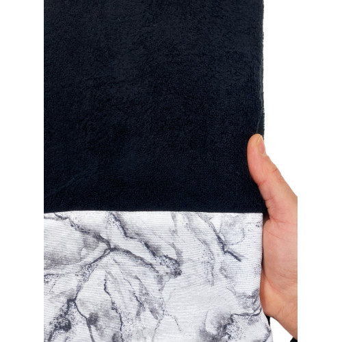 SET toallas con borde de mármol jaspeado en puro algodón Made in Italy