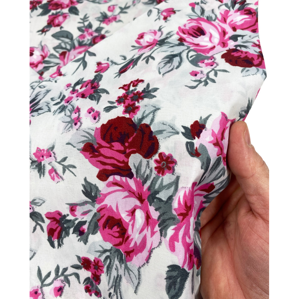 LAKENSET aus weicher Mikrofaser FIORELLINO Rosa Double 2 SQUARES ohne Bügeleisen