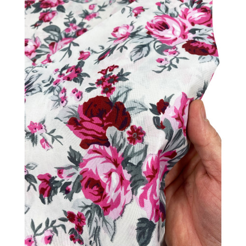 SET DE DRAPS en microfibre douce FIORELLINO Rose Double 2 CARRÉS sans repassage