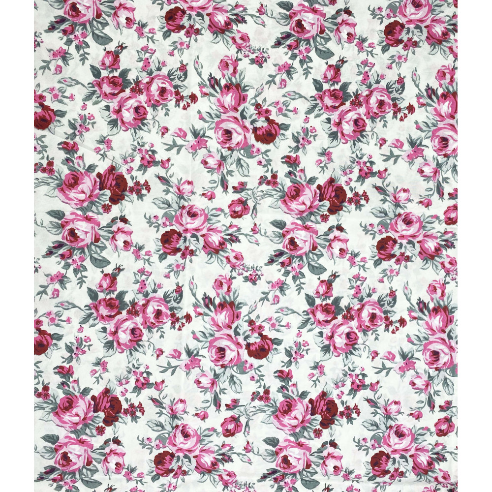 JUEGO DE SÁBANAS de microfibra suave FIORELLINO Rosa Doble 2 CUADRADOS sin plancha