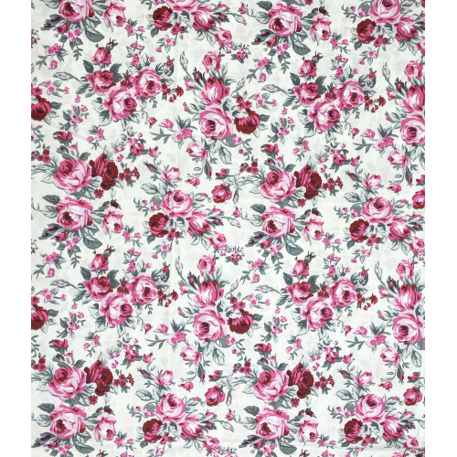 LAKENSET aus weicher Mikrofaser FIORELLINO Rosa Double 2 SQUARES ohne Bügeleisen