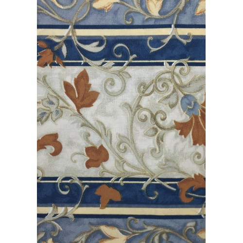 TELO ARREDO COPRITUTTO GRAN FOULARD COPRILETTO COPRIDIVANO  TESSUTO EDERA BLU