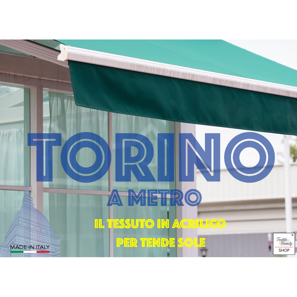 TESSUTO tenda SOLE TORINO da esterno GIARDINO balcone A METRO IN Acrilico altezza cm. 140 tinta unita