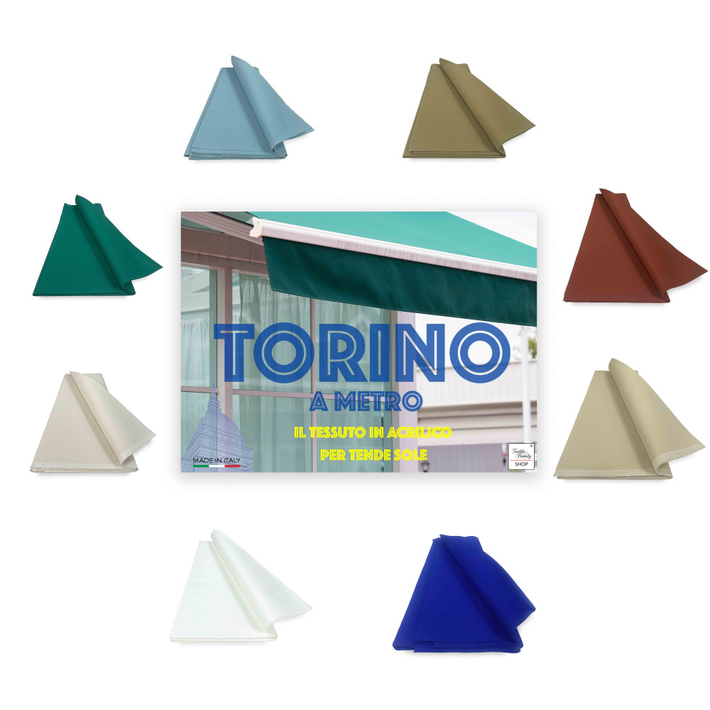 TORINO outdoor GARDEN balcony FABRIC in acrylic height 2 meters cm. 200 solid color