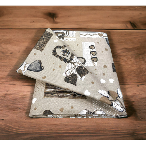 TELO ARREDO Copritutto GRAN FOULARD Copriletto COPRIDIVANO Tessuto MIROS HOLLY BEIGE