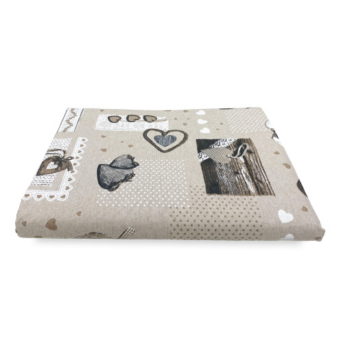 FURNISHING COVER Copritutto GRAN SCARF Bedspread SOFA COVER Fabric MIROS HOLLY BEIGE