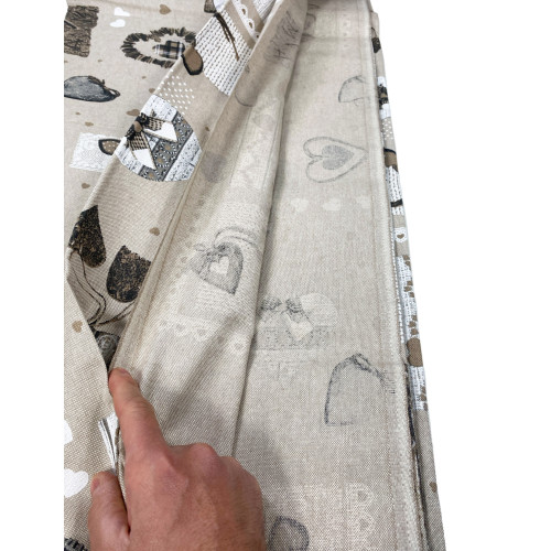 FURNISHING COVER Copritutto GRAN SCARF Bedspread SOFA COVER Fabric MIROS HOLLY BEIGE