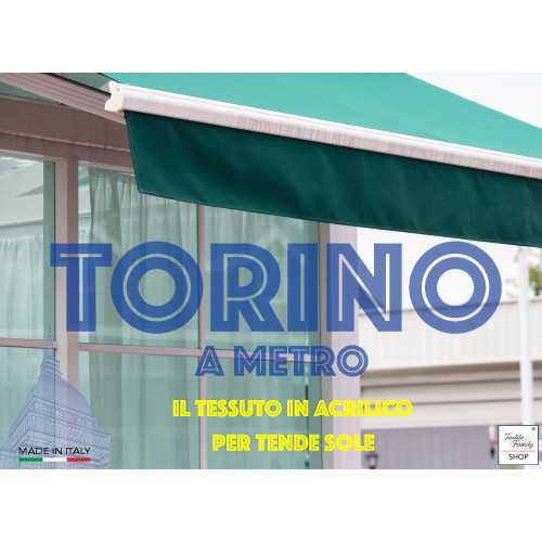 TESSUTO tenda SOLE TORINO da esterno GIARDINO balcone A METRO IN Acrilico altezza cm. 140 RIGA PARI