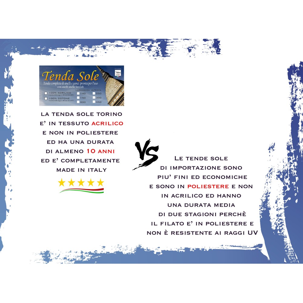 TAUD DE SOLEIL EXTÉRIEUR JARDIN BALCON BLEU CLAIR Assemblé en acrylique emballé en 6 tailles