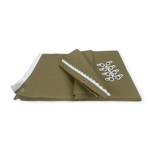 TAUD DE SOLEIL EXTÉRIEUR JARDIN BALCON HAVANE UNI EN ACRYLIQUE EMBALLÉ EN 6 Tailles