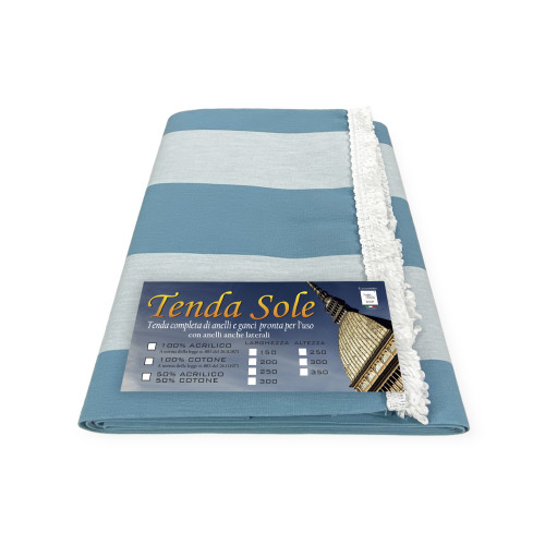 OUTDOOR AWNING GARDEN BALCONY RIGA PARI AZZURRO in Acrylic PACKAGED in 6 Sizes