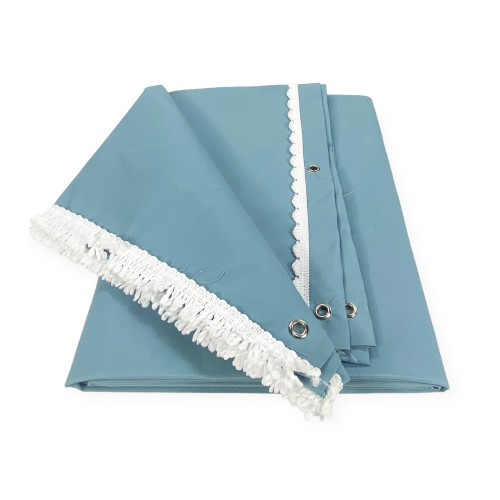 TENDA SOLE DA esterno GIARDINO balcone AZZURRO Unito in Acrilico CONFEZIONATA in 6 Misure