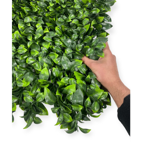 SIEPE Decorativa da Parete Finta Artificiale a Foglie per Muri e Balconi Ornamentale da Interno e da esterno Perù