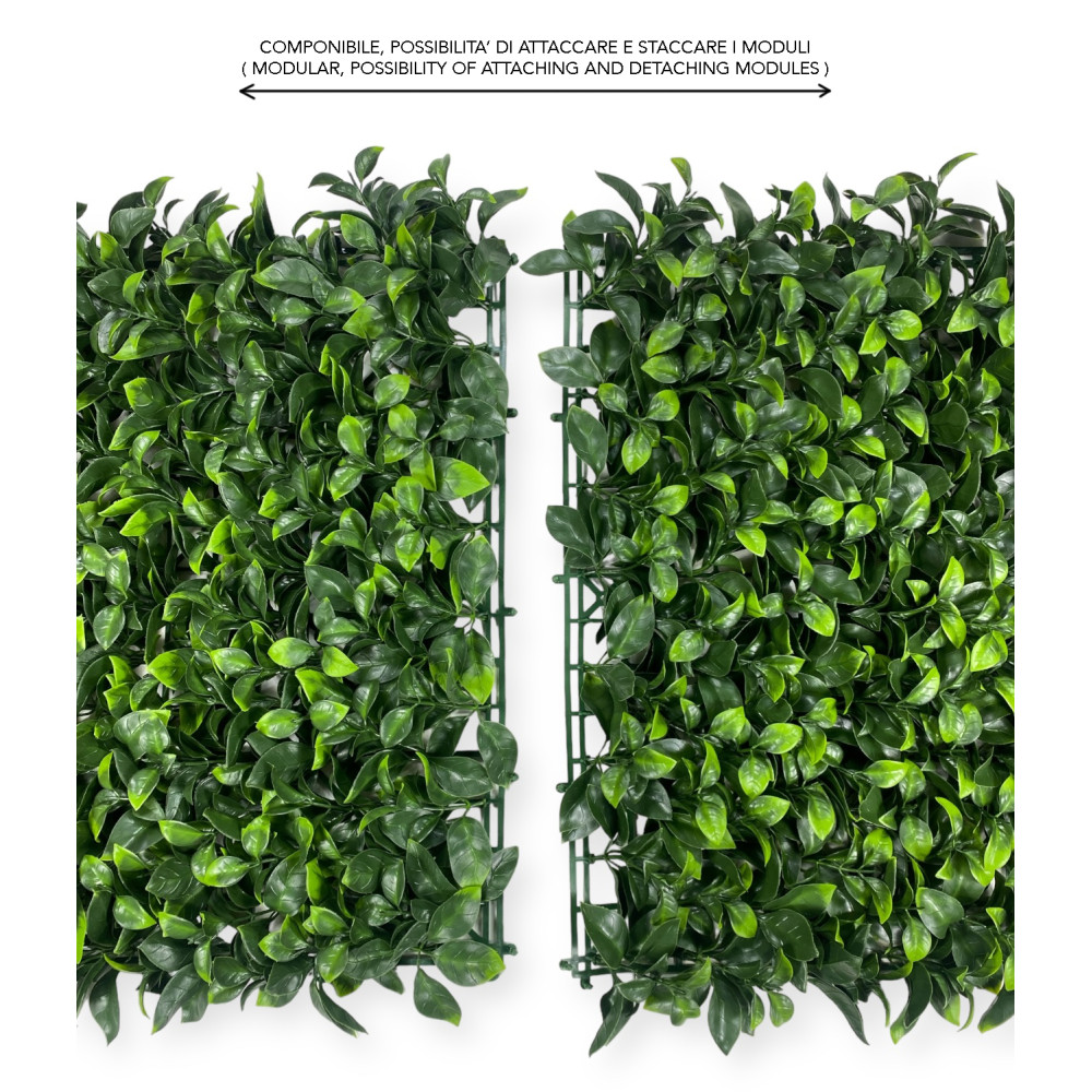 Decorative Artificial Leaf Fake Wall Hedge for Indoor and Outdoor Ornamental Walls and Balconies Peru